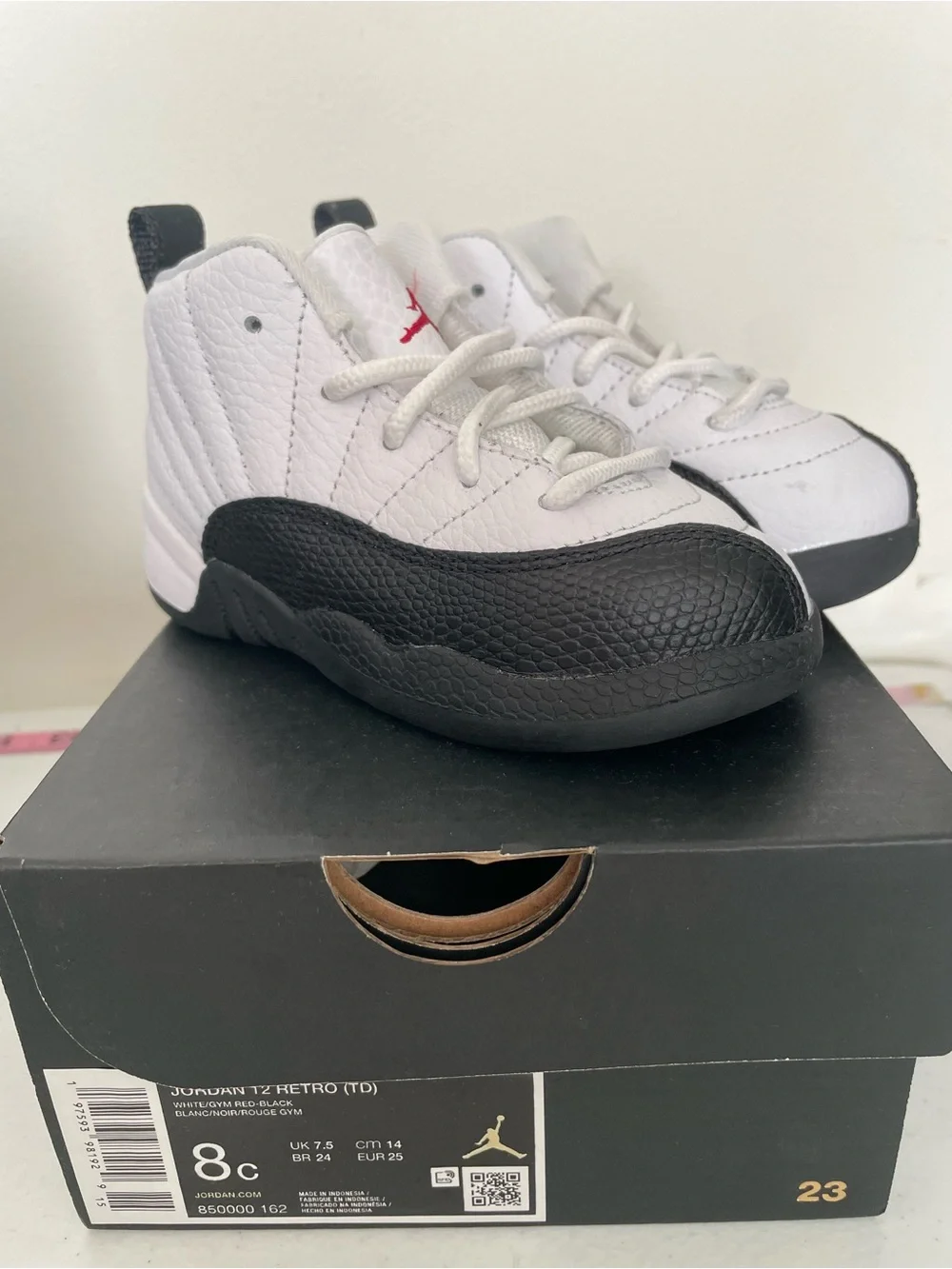 Jordan 12 Retro (TD) Size 8c